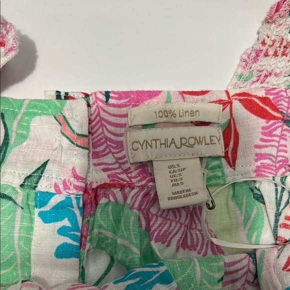 Colorful Leaf Print shirts Cynthia Rowley New without tags Size Small - Picture 2 of 4